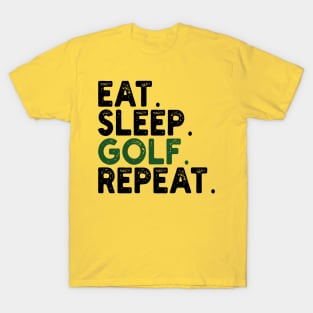 Eat Sleep Golf Repeat T-Shirt